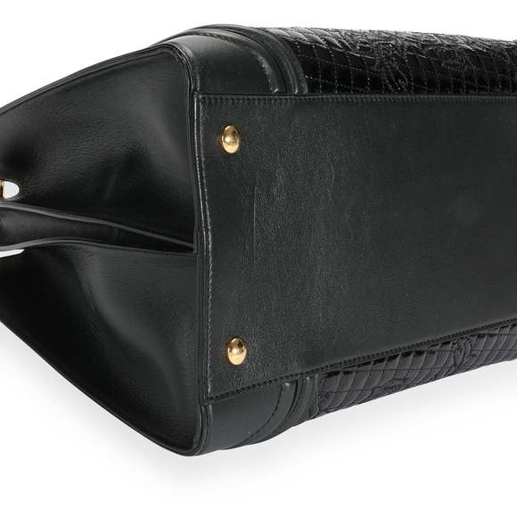 Versace Black Patent Leather Vanitas Icon Micro Tote - Picture 7 of 9